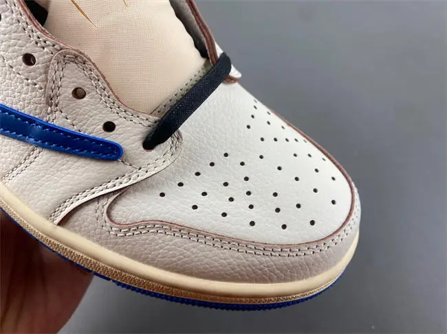 Jordan 1 Retro Low OG SP Fragment x Travis Scott Sail Military Blue 