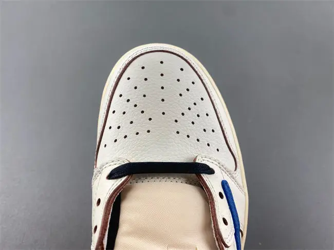 Jordan 1 Retro Low OG SP Fragment x Travis Scott Sail Military Blue 