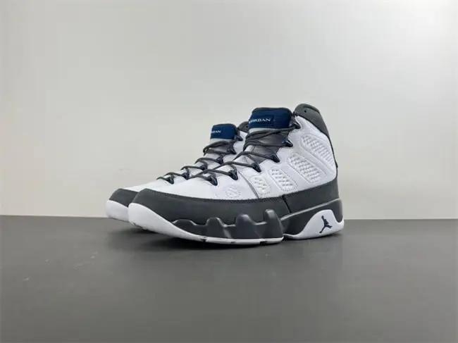 Air Jordan 9 “Flint Grey”Color: White French Blue-Flint 