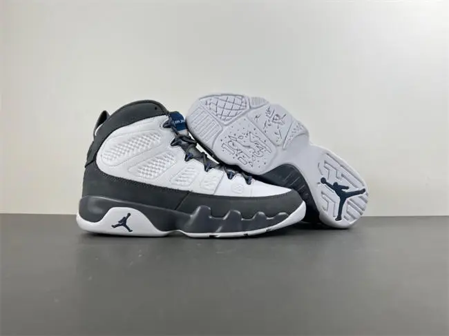 Air Jordan 9 “Flint Grey”Color: White French Blue-Flint 