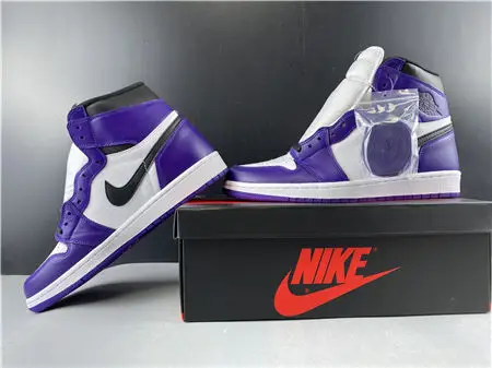 Jordan1 Retro Court Purple White 