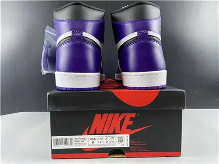 Jordan1 Retro Court Purple White 