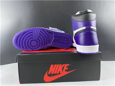 Jordan1 Retro Court Purple White 