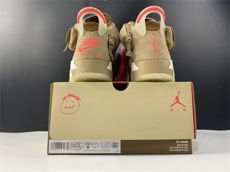 Jordan6 Travis Scott British Khaki 
