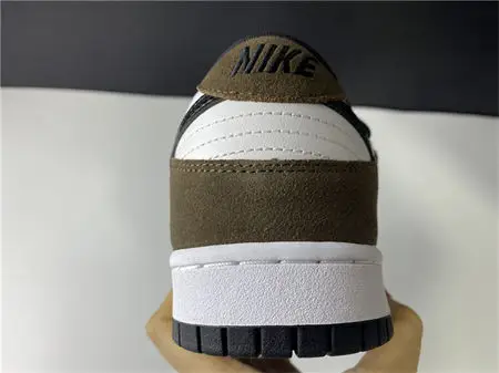 Nike SB Dunk Low White Black Trail End Brown 