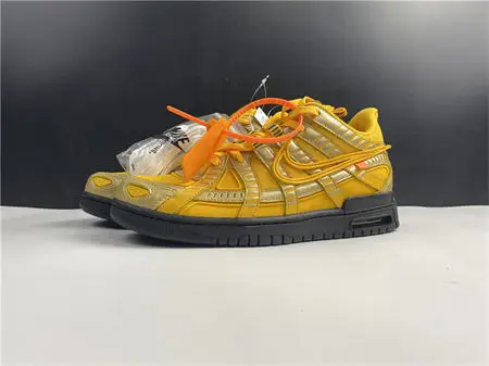 Nike Air Rubber Dunk Off-White University Gold 