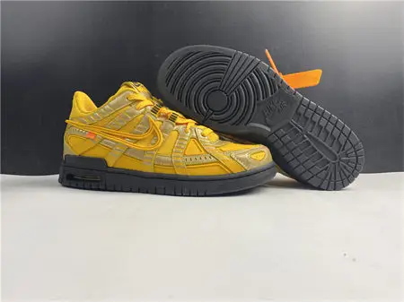 Nike Air Rubber Dunk Off-White University Gold 