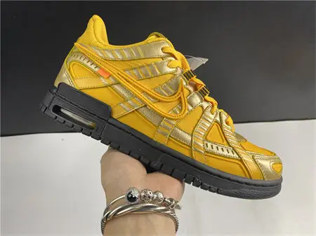 Nike Air Rubber Dunk Off-White University Gold 