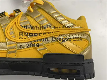 Nike Air Rubber Dunk Off-White University Gold 