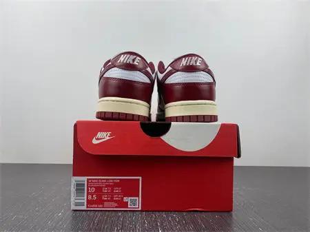 Nike Dunk Low PRM Vintage Team Red 